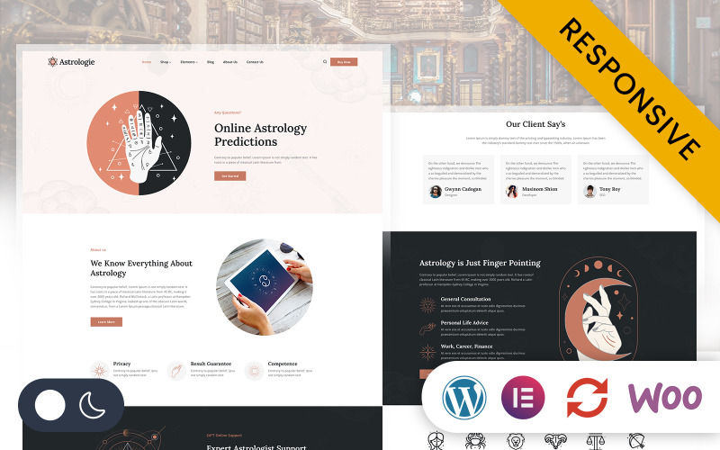 Astrologie - Horóscopo, Astrologia Elementor Wordpress Tema Responsivo