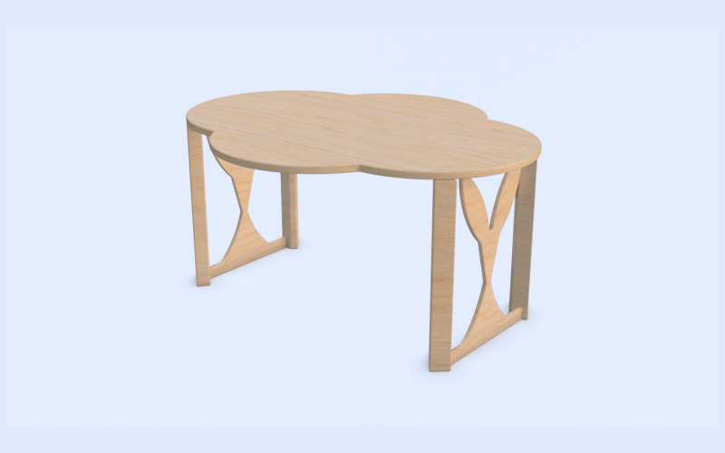 Cloudy Table made of wood 326256 TemplateMonster