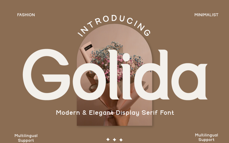 Golida - Modern en elegant display Serif-lettertype
