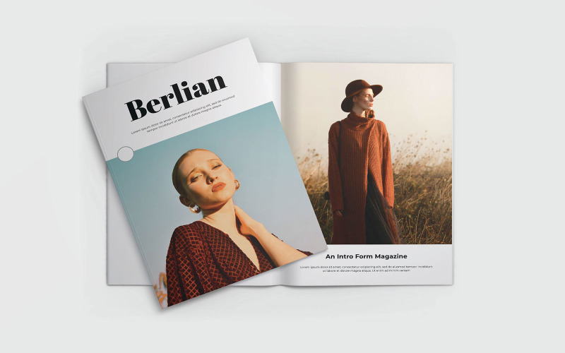 Modèle de magazine Berlian