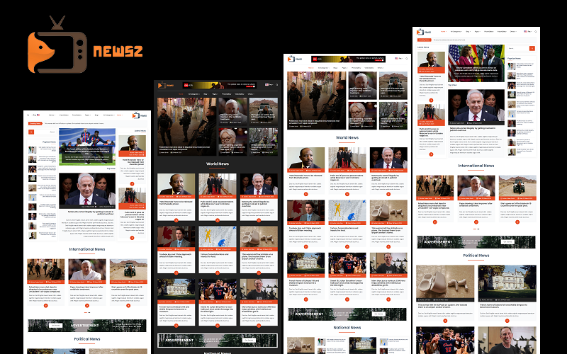 NewsZ — gazeta, blog, dziennik, galeria zdjęć, galeria wideo i magazyn Szablon strony internetowej HTML