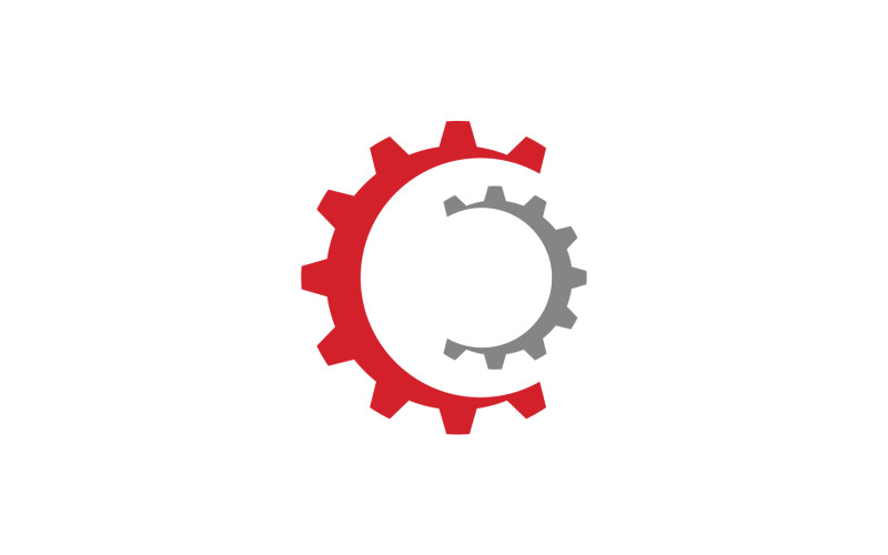 Вектор дизайна логотипа Gear Machine v5
