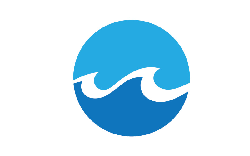 Beach water wave logo design logo společnosti v34