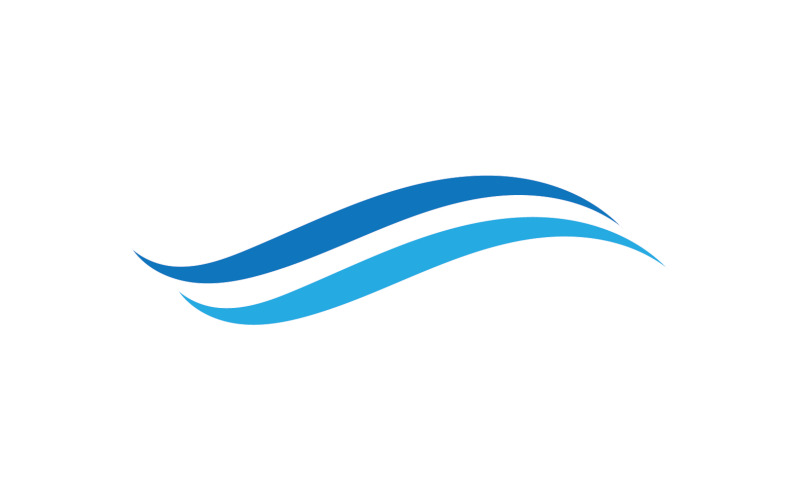 Beach water wave logotyp design företagslogotyp v11