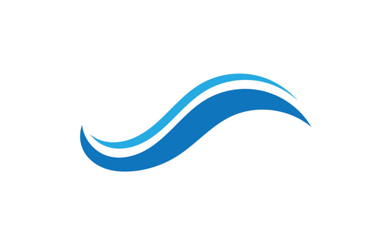 Beach water wave logotyp design företagslogotyp v12