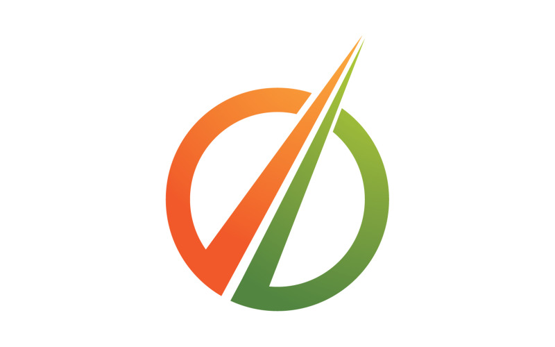 Grafica Affari finanza logo disegno vettoriale v4