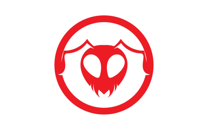 Ameisenkopf Tiere Logo Vektor v19
