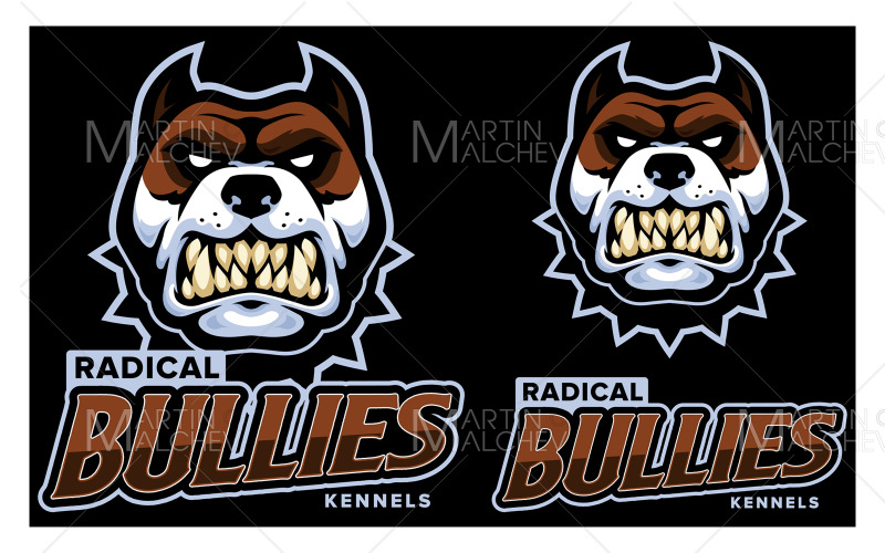 Pitbulls Team Mascot vektorillustration