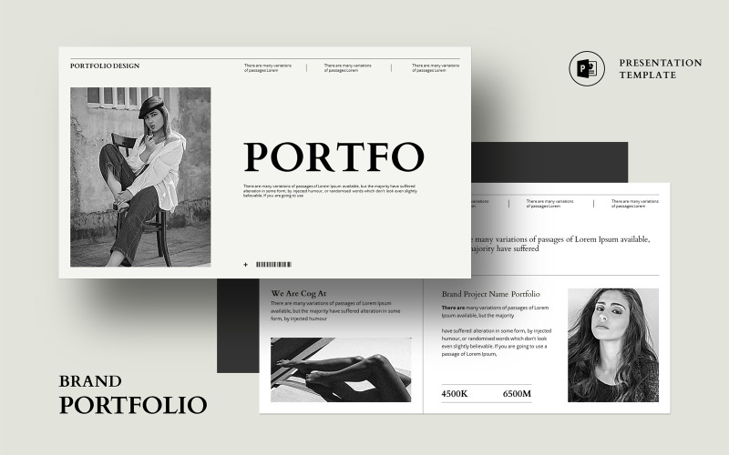 Šablona prezentace kreativního portfolia