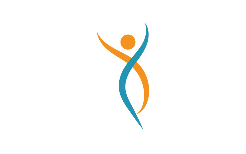 Caracter humano salud personas logo vector v17