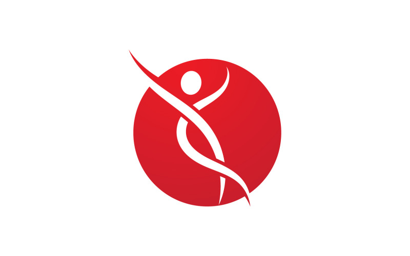 Caractère humain santé personnes logo vecteur v62
