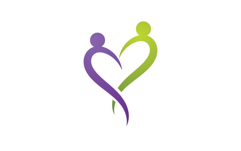 Menselijk karakter gezondheid mensen logo vector v47
