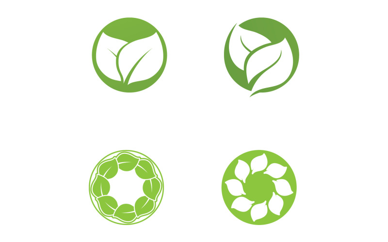 Levele zöld tea természet friss logó v63