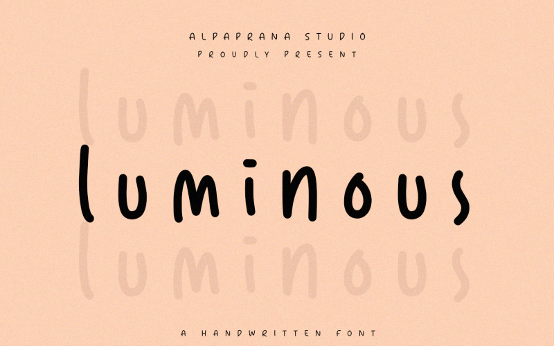 Luminous - Handskrivet teckensnitt