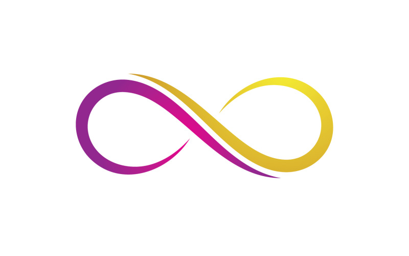 Infinity design loop logotyp vektor v3
