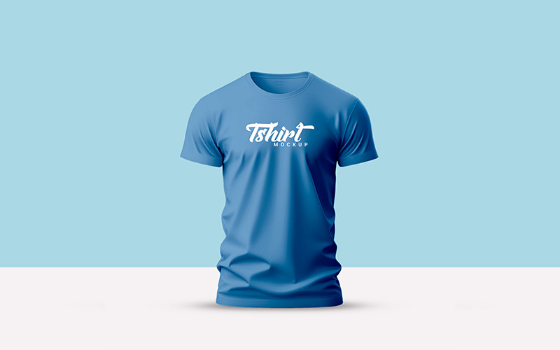 Mockup realistico di maglietta da uomo
