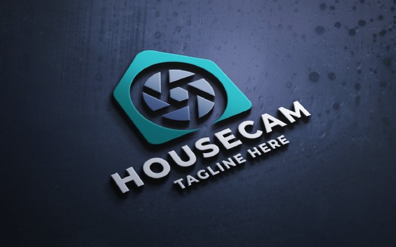 Шаблон логотипу Camera House Pro