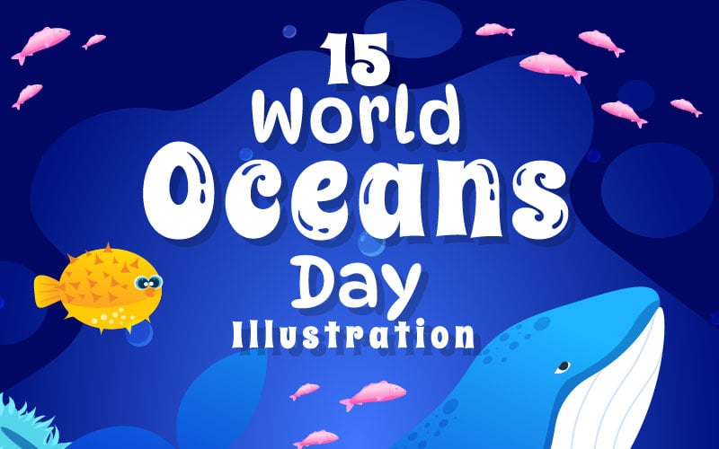 15. Az óceánok világnapja illusztráció