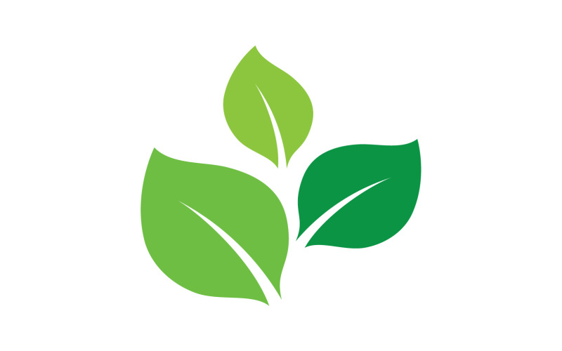 Leaf eco green tea nature fresh logo vector v22