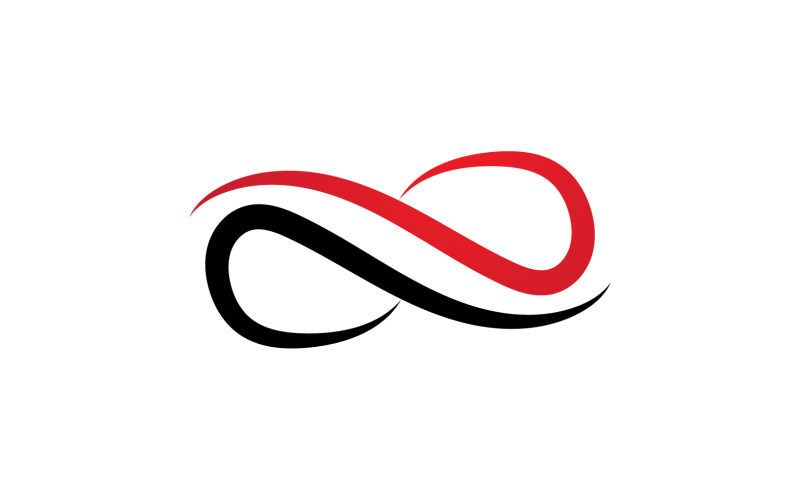 Loop design line infinity logo vektor v1