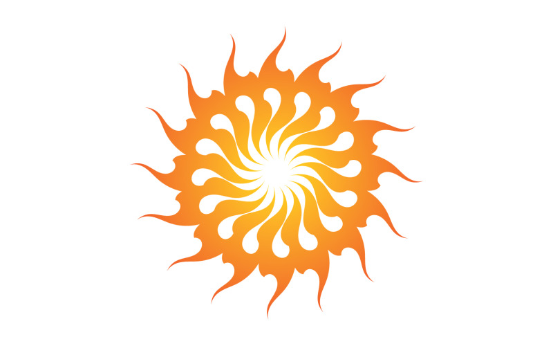 Soleil Logo et symbole paysage vecteur v2