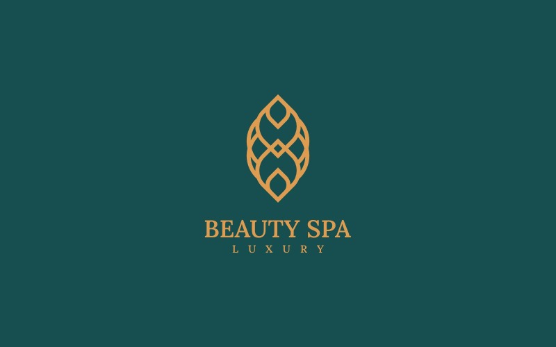 Beauty Spa Line Art Logo Stijl 1