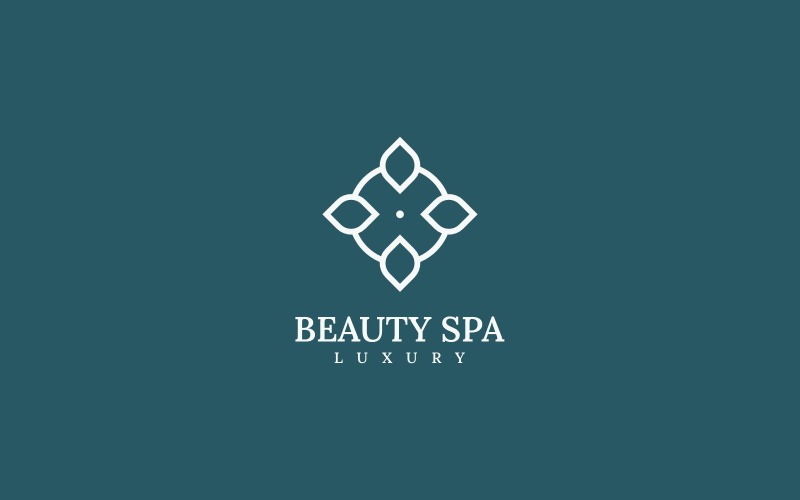 Création de logo d'art de ligne de spa de beauté
