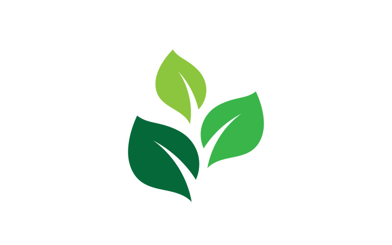 Eco leaf green nature tree element logo vector v17