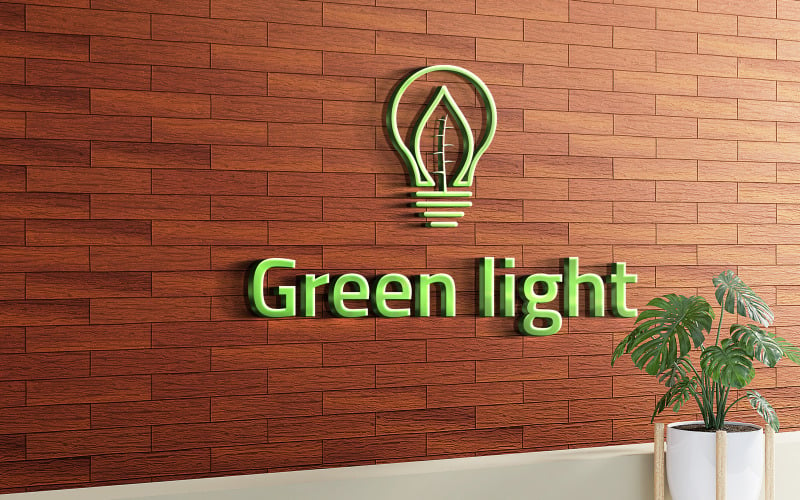 Groen licht Logo ontwerpsjabloon