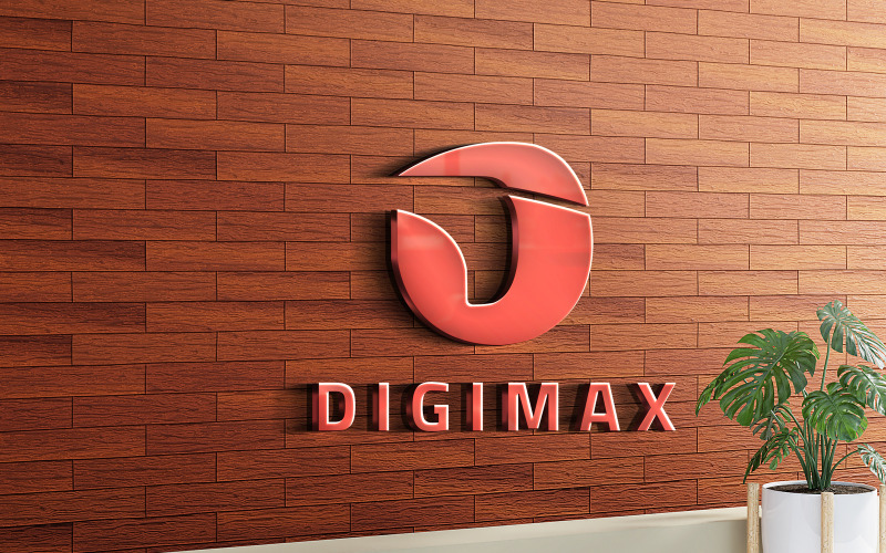 Modèle de conception de logo Digimax