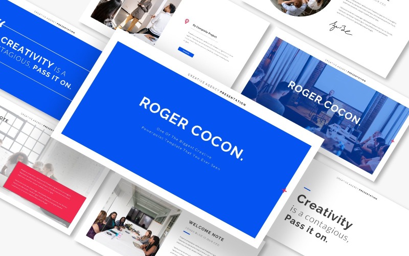 Modello creativo per presentazioni Google di Roger Cocon