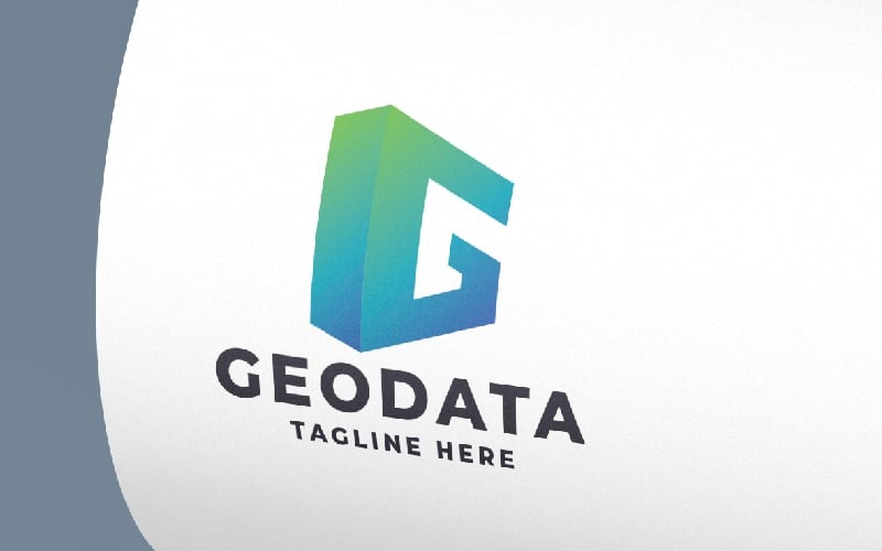 Шаблон логотипа Geo Data Letter G Pro