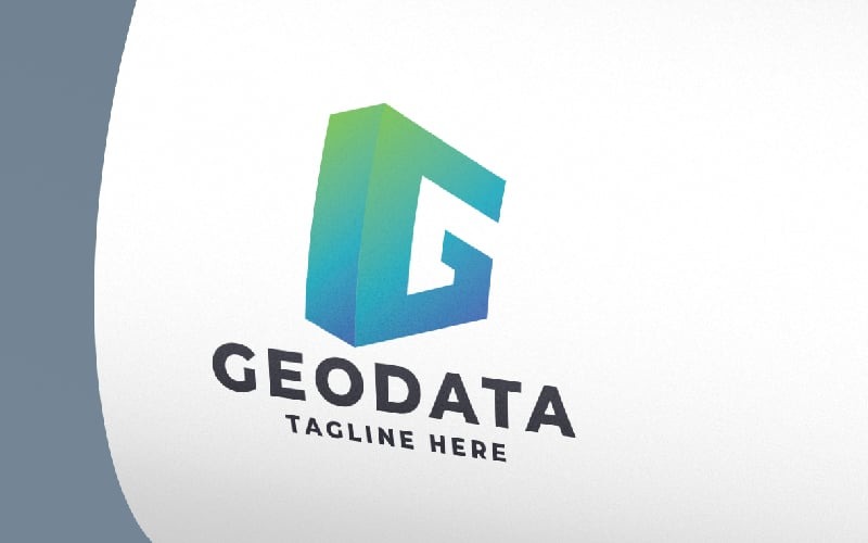 Szablon Logo litery G Pro danych geograficznych