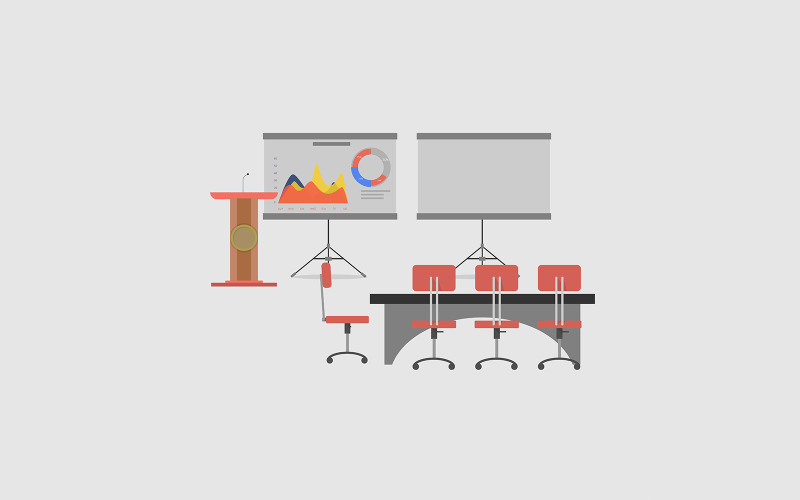 Konferens Illustration Bakgrund