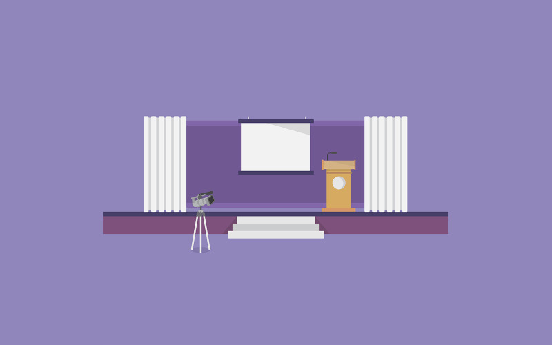 Konferens Illustration vektor bakgrund