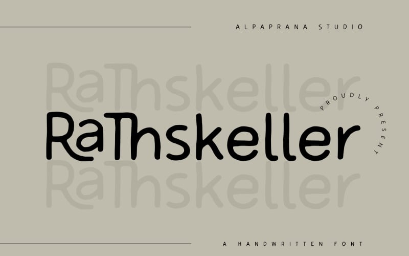 Rathskeller — рукописный шрифт