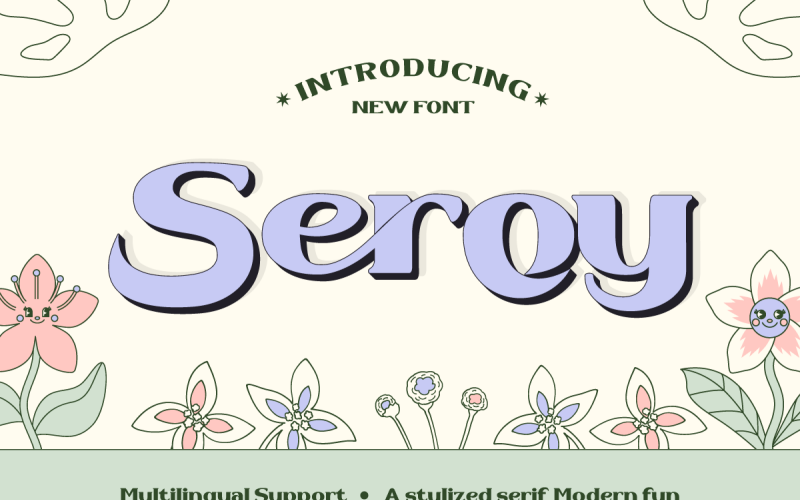 Seroy - Eine stilisierte Serife. Moderner Spaß