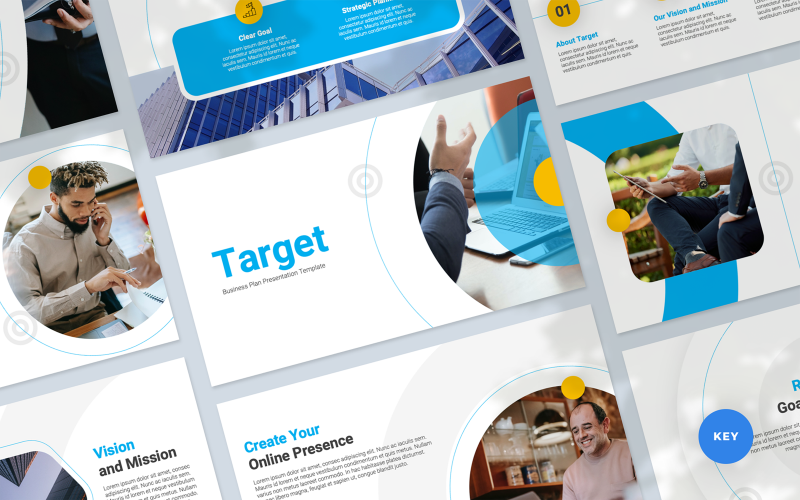 Target - Plantilla de Keynote para presentación de plan de negocios