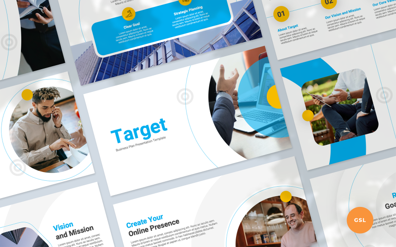 Target - Презентация бизнес-плана Google Slides Template