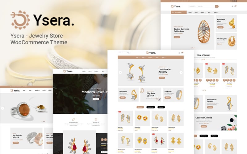 Ysera – Jewelry Store WooCommerce Theme