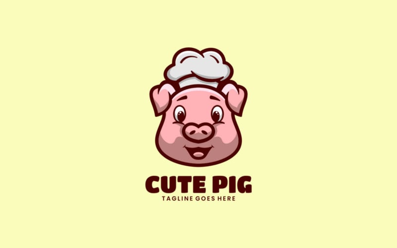 cartoon pig logo