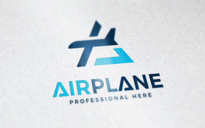 Lettre A Logo Logo d'avion
