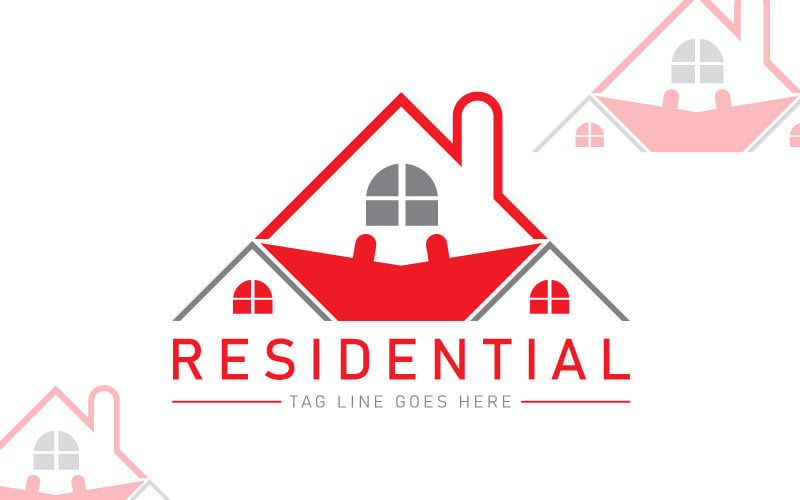Modèle de logo résidentiel - Logo de l'hôtel