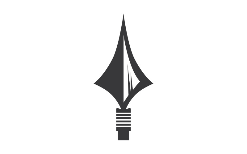 Logo de lance pour le vecteur de conception de conception d'élément v2