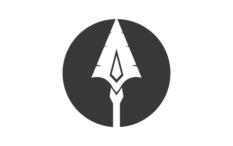 Logo Spear per elemento design design vector v14