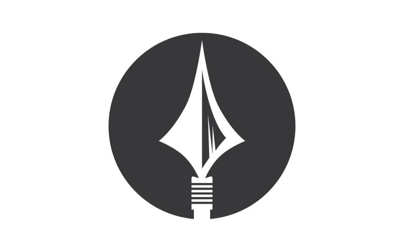 Logo Spear per elemento design design vector v18