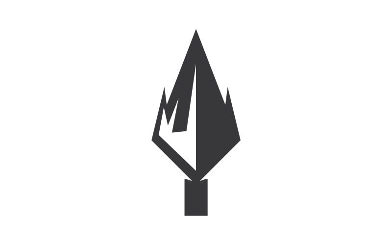 Logo Spear per elemento design design vector v1