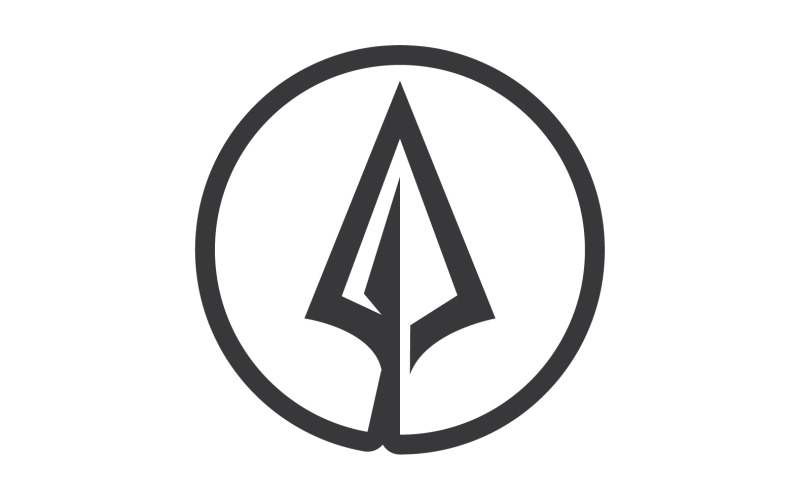 Logo Spear per elemento design design vector v23