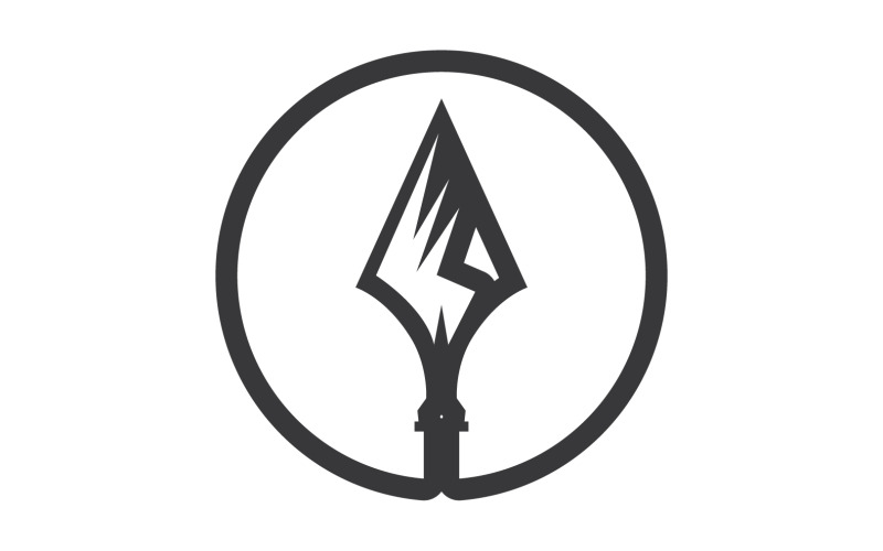 Logo Spear per elemento design design vector v24