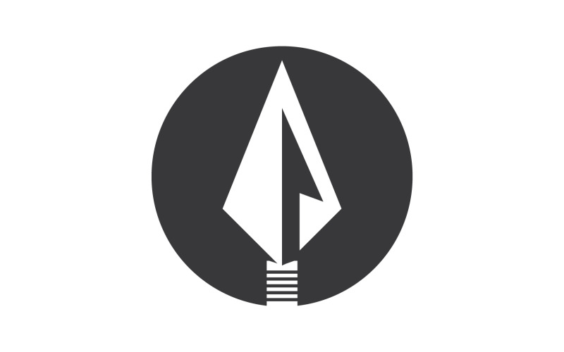 Logo Spear per elemento design design vector v25